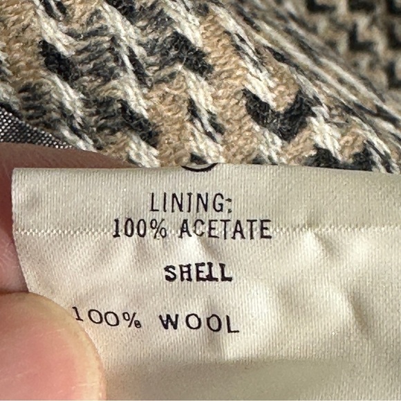 Gorgeous! Vintage Junior House 100% wool houndstooth blazer, academia - Picture 11 of 13